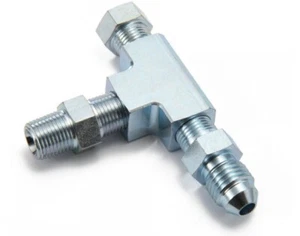 Universal AN4 - 1/8" NPT Adapter T-Stück Ölzulauf Öldrucksensor Geber Turbo - Bild 1 von 3