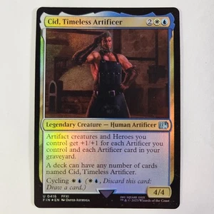 Cid, Timeless Artificer 0416 416 Foil Final Fantasy FIN MTG Artifact Commander - Foto 1 di 2