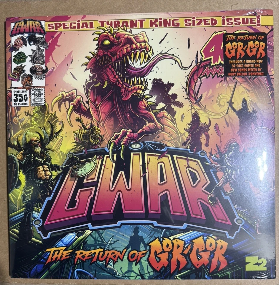 Gwar The Return Of Gor Gor (Semi-Transparent Purple Vinyl) Records & LPs