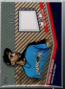 A9957- 2020 Topps Update All Star Stitches ORO #ASSCGSP George Springer /50 - Imagen 1 de 2
