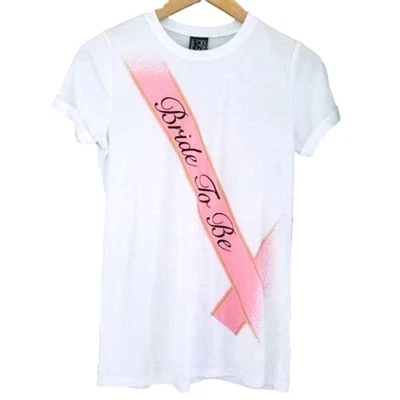 Camisa Moderna Lujo Novia Para Mujer M Blanca Rosa Faja Brillo Boda Fiesta Nueva con Etiquetas Foto 1 de 4