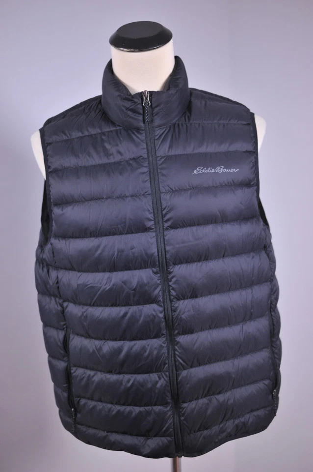 Eddie Bauer eb650 Down Vest Black Men's Large L - Image 1 of 4