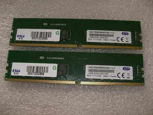 32GB (2x 16GB) DDR4 ECC Pamięć RAM UDIMM 2400 MHz ATP X4C16QE8BNRCSE-7-LI1 - Zdjęcie 1 z 2