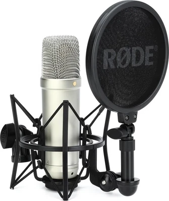 Rode NT1 5th Generation Condenser Microphone with SM6 Shockmount and Pop Filter - Image 1 of 4