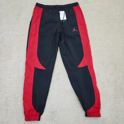 Nike Men Large Jordan Sport Jam Warm-Up Pants Black Red Bred DX9373-013 - Image 1 of 4