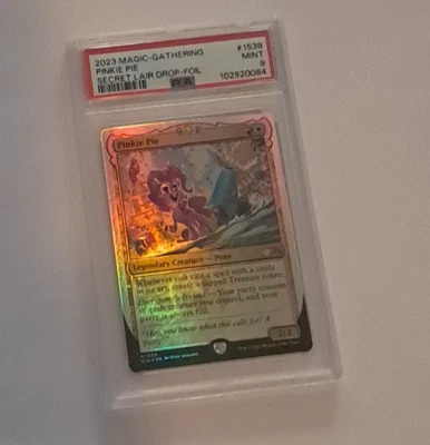 PSA 9 MINT Pinkie Pie FOIL Secret Lair My Little Pony Magic the Gathering MTG - Image 1 of 2