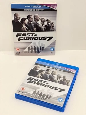 Fast and Furious 7 Extended Edition (Blu-Ray 2015) Vin Diesel, Dwayne Johnson - Image 1 of 4