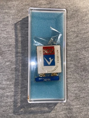 INTERNATIONAL GYMNASTICS EXHIBITION-YAMAGATA JAPAN-VINTAGE PIN - Image 1 of 4