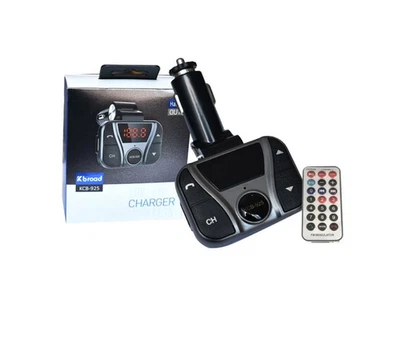 Wireless Bluetooth FM Transmitter Cigarette Lighter Plug LCD MP3 Player TF USB - Image 1 of 4