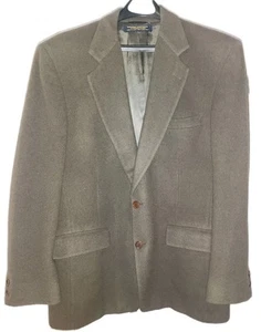 Blazer de Colección Brooks Brothers Para Hombres 42R Verde Cabello Camel Abrigo Deportivo Hecho en EE. UU. - Imagen 1 de 15
