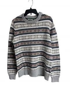 American Eagle Fair Isle Sweater Cotton Blend Pullover Colorful Grandpa Large - Picture 1 of 8
