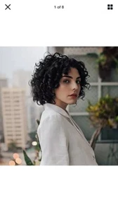 FAVE Fashion Short Curly Bob Wigs Brazilian Human Hair Wigs Natural 8” - Picture 1 of 2