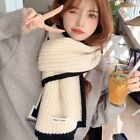Soft Wool Scarves Winter Casual Shawls Fashion Knitted Scarf  Women