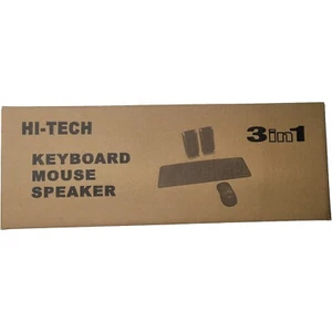 Vintage HI-Tech PS2 Keyboard, Mouse & Speaker Combo New Free Shipping - Picture 1 of 1