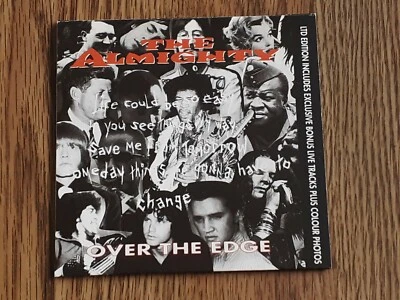 THE ALMIGHTY - OVER THE EDGE CD SINGLE LTD ED INCLUDS PHOTOS 1993 NEAR MINT - Image 1 of 3