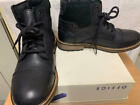 Surplus Dry  Good Black Leather Ankle Boots Size Uk 7 (41)