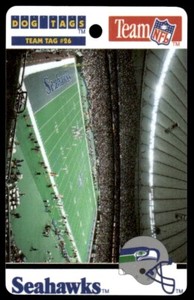 1992 CHRIS MARTIN ENTERPRISES DOG TAGS SEATTLE SEAHAWKS SEATTLE SEAHAWKS #26
