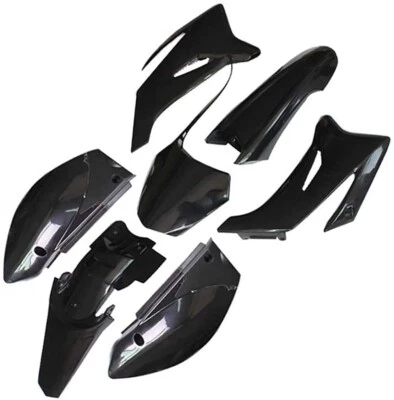 Kit de carenado de guardabarros de plástico negro de 7 piezas para Yamaha TTR110 TTR 110 2008 2019 2011 Foto 1 de 4