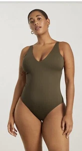 Everlane V-Neck One Piece Bathing Suit Small Beech - Picture 1 of 6