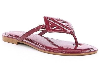 Sandalia Tanga Antonio Melani Lini Charol Logo, Carmesí, 6M, Envío GRATIS NUEVA CON ETIQUETAS Foto 1 de 4
