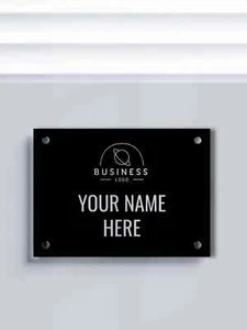Custom ACM Business Logo Sign - Office Door Decor Modern Design - Corporate Sign - Picture 1 of 11
