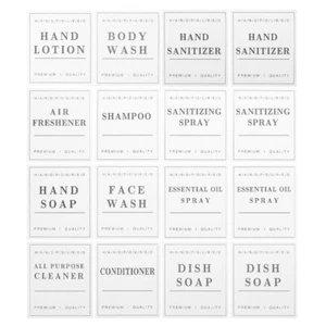 24 Sheets of Hand Soap Soap Labels Plastic Labels Travel Toiletries Labels - Picture 1 of 12