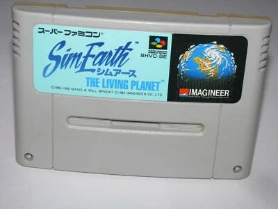 Sim Earth The Living Planet Super Famicom SFC Japan import US Seller - Image 1 of 2