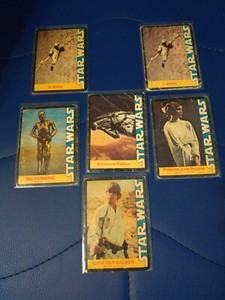 1977 Star Wars Luke Skywalker #1 Wonder Bread 6 Card Lot