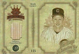 Cubs Mark Grace 2004 Donruss Diamond Kings Heritage Collection Mazza G-U 23/50 - Foto 1 di 1