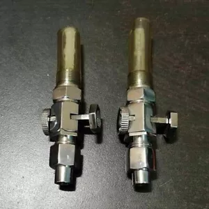Pair Brass Fuel Petrol Gas Tank Tap Petcock 1/8 Fits Norton Triumph BSA M-20 - Picture 1 of 2