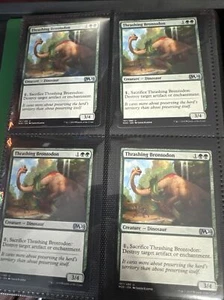 THRASHING BRONTODON x4 mtg NM-M M21 Magic Core Set 2021 4 Unc - Picture 1 of 2