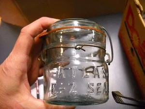 ATLAS E-Z SEAL LT BLUE 1/2 PINT CANNING JAR RARE - Picture 1 of 6