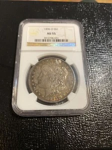 1896 o morgan silver dollar ngc au55 - Picture 1 of 2