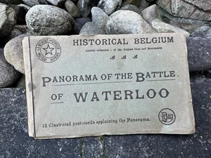 Historical Belgium “Panorama Of The Battle Of Waterloo”,12 Illustrated Postcards - Picture 1 of 17