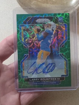 2021 Panini Prizm Larry Rountree III Green Scope Auto /75 - Image 1 of 4