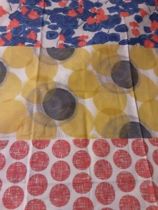 Fabric 3 Design On Material 36 L X 44 W Multicolor - Picture 1 of 6