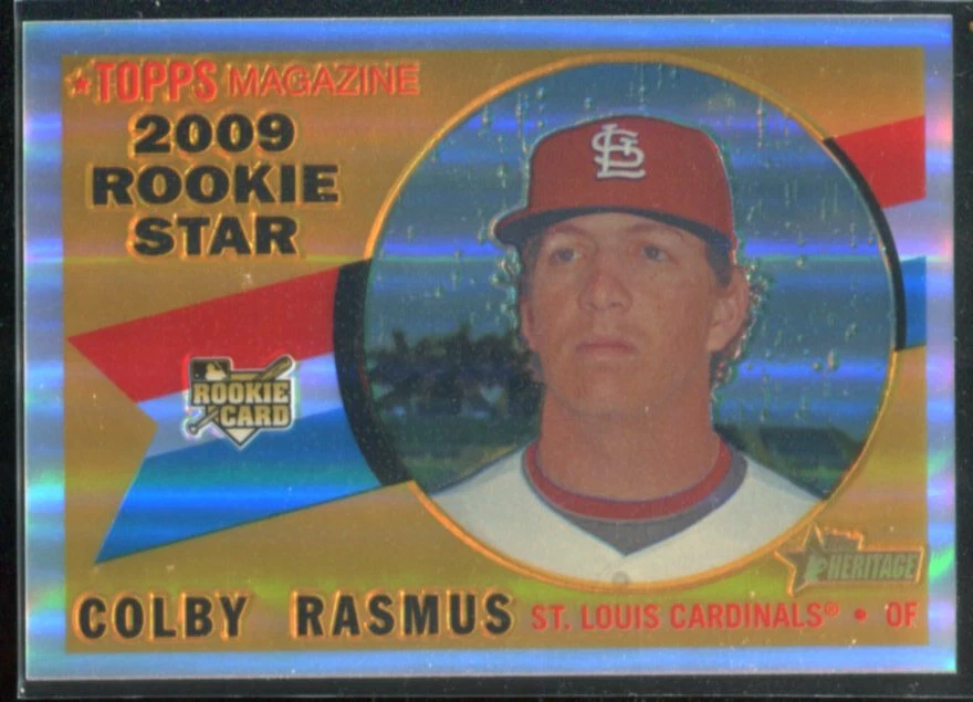2009 Topps Heritage Chrome Refractors #CHR149 Colby Rasmus Rookie Card RC /560   - Image 1 of 1