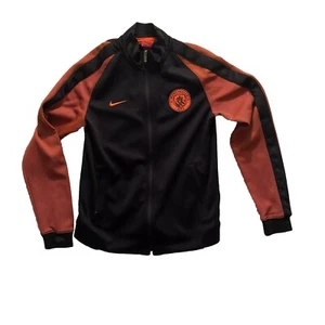 Manchester City Jacket Adult Mens Medium Nike Full Zip Track Jacket Black Orange - Picture 1 of 13