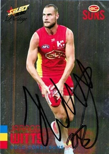 Signed 2020 Gold Coast Suns AFL Footy Stars Prestige Card - Jarrod Witts - Bild 1 von 3