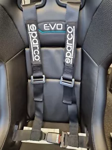 Sparco Sportgurt zum schrauben ECE in schwarz, 4-Punkt NEU, 2 Zoll Breite! - Bild 1 von 2