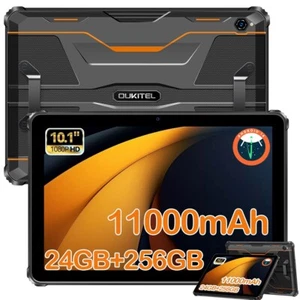 OUKITEL RT9 Outdoor Tablet 11000mAh 24GB+256GB Android 14 Wasserdicht Tablet GPS - Bild 1 von 10