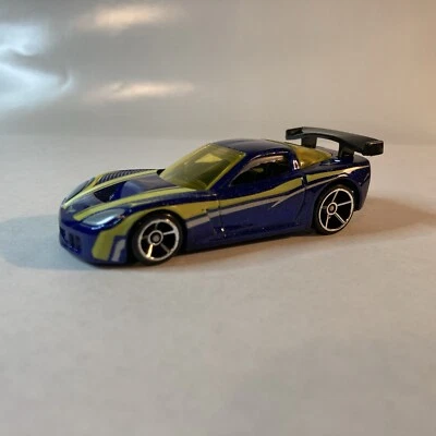 Chevy Callaway Corvette C6-R 2008 azul Hot Wheels Mystery Car Packs Foto 1 de 4