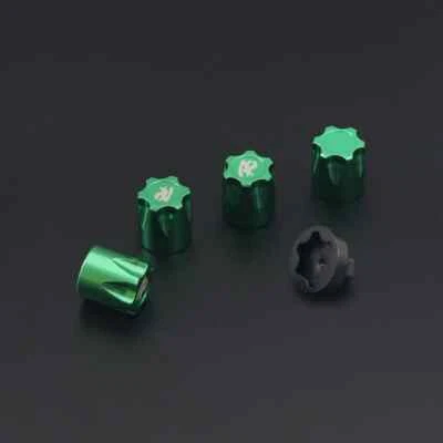 4X Aluminium M4 Nut Wheel Rim Center Cap for 1/10 RC Crawler Car SCX10 D90 TRX4 - Image 1 of 4