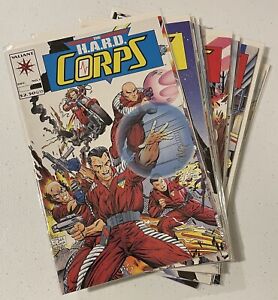 The Hard Corps #1 -12 Valiant Comics Lot 1992 Jim Lee VTG B&B High Grade 1990s
