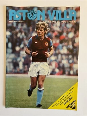 Aston Villa v  Nottingham Forest,  30th September 1978 - Image 1 of 2