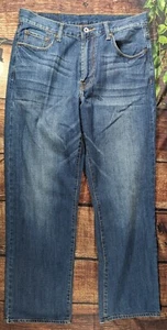 Lucky Brand Jeans Mens Size 34 34x32 Dungarees Regular Length Ranger Blue Denim - Picture 1 of 15