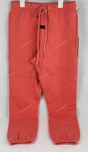 FEAR OF GOD ESSENTIALS SWEATPANTS "CORAL" SIZE LARGE AUTHENTIC - Picture 1 of 18