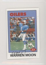 1992 Diamond NFL Superstars Stickers Warren Moon #23 HOF