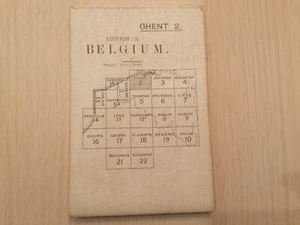 Belgium Ghent 2 Edition 2 Ordnance Survey Map 1916 ww1 Scale 1:100,000 - Picture 1 of 8