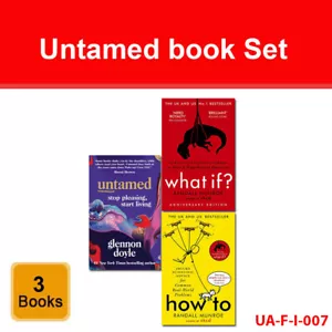 Untamed Glennon Doyle, How To Scientific, What If? Randall Munroe 3 Books Set - Picture 1 of 2